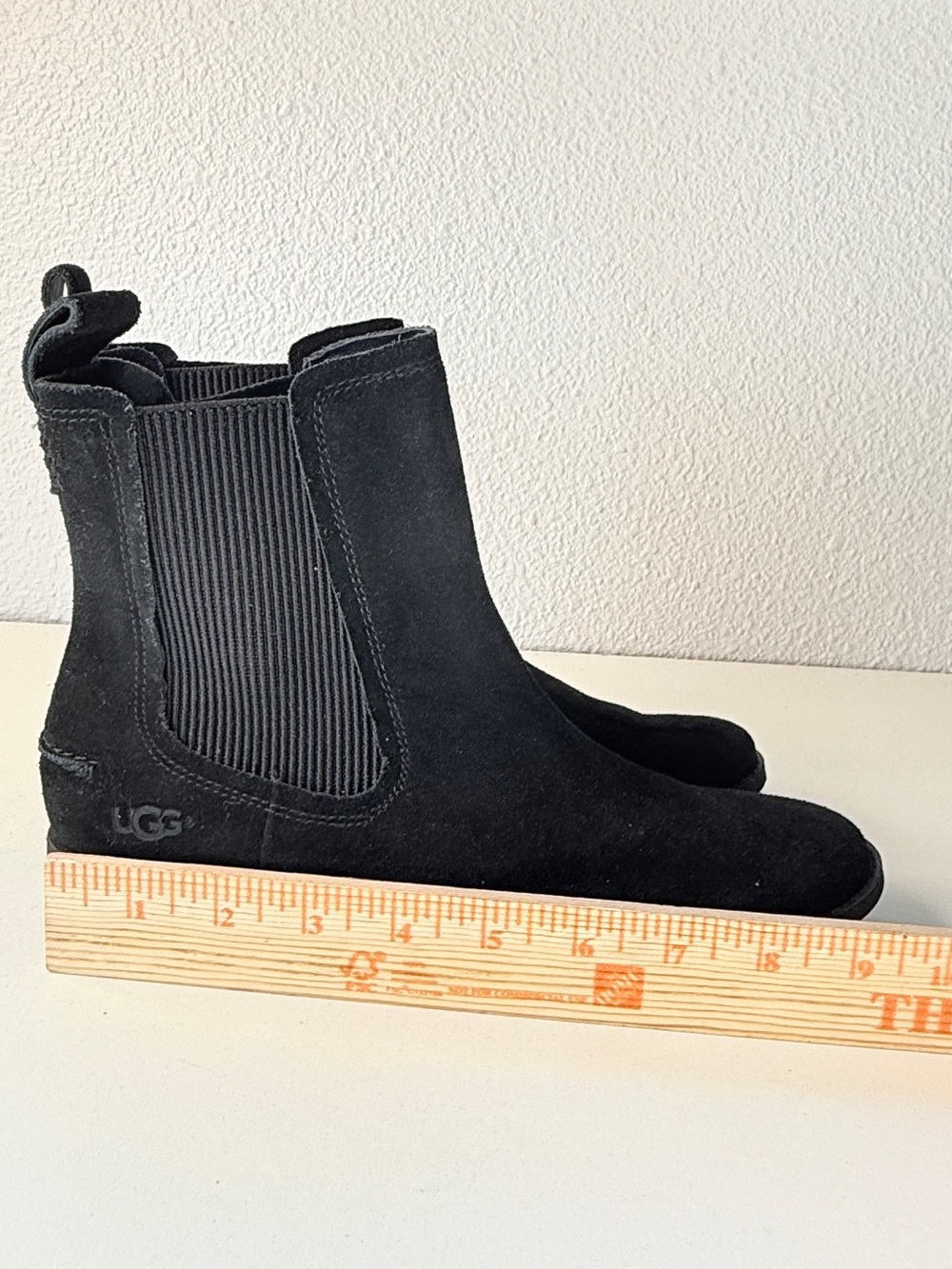 UGG Bonham III Chelsea Boots Black Waterproof Suede Womens 7.5 - Picture 3 of 14